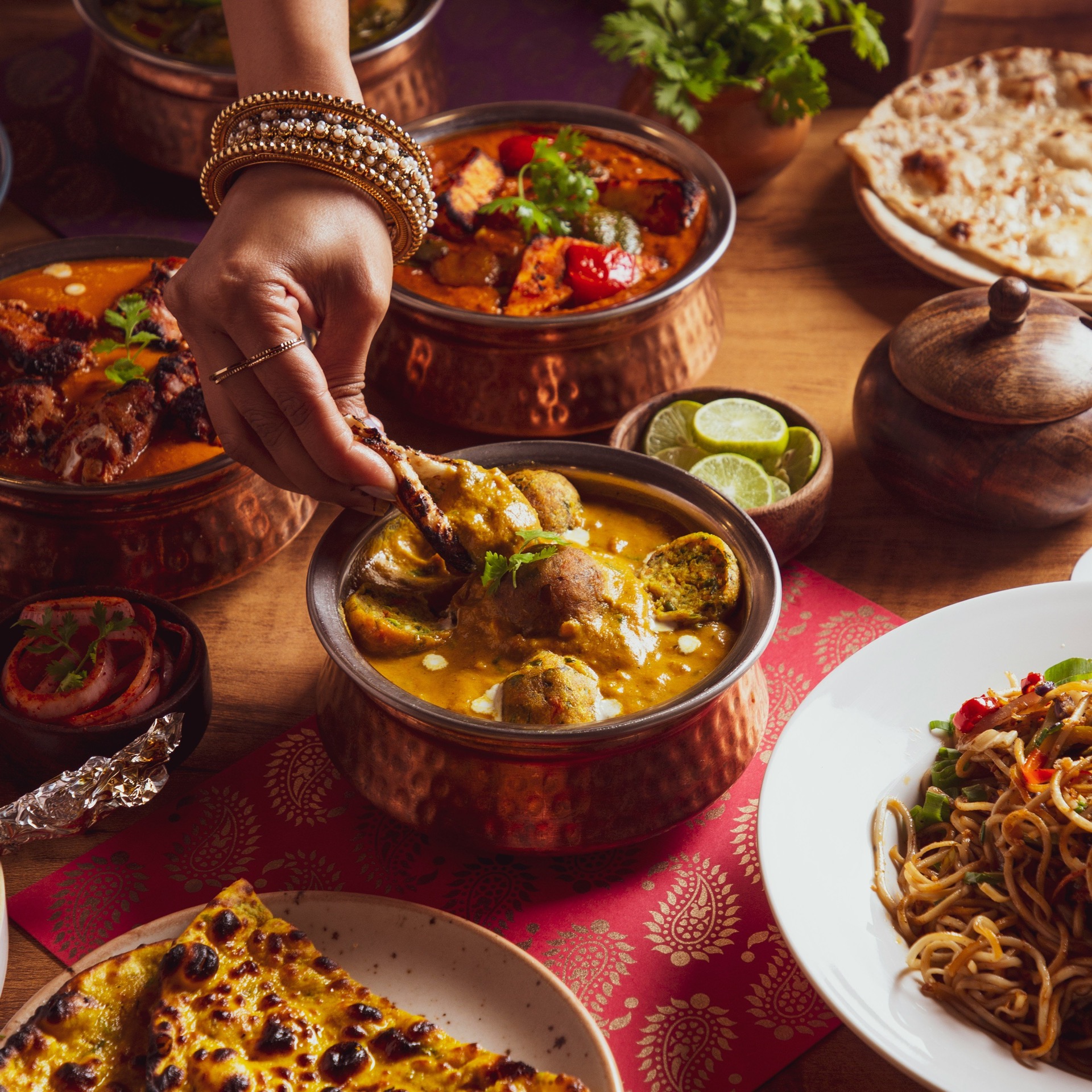 A full North Indian spread